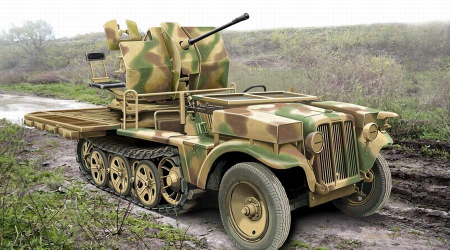 ACE - 2cm Flak 38 sfl SdKfz.10/4 ACE - 2cm Flak 38 sfl SdKfz.10/4