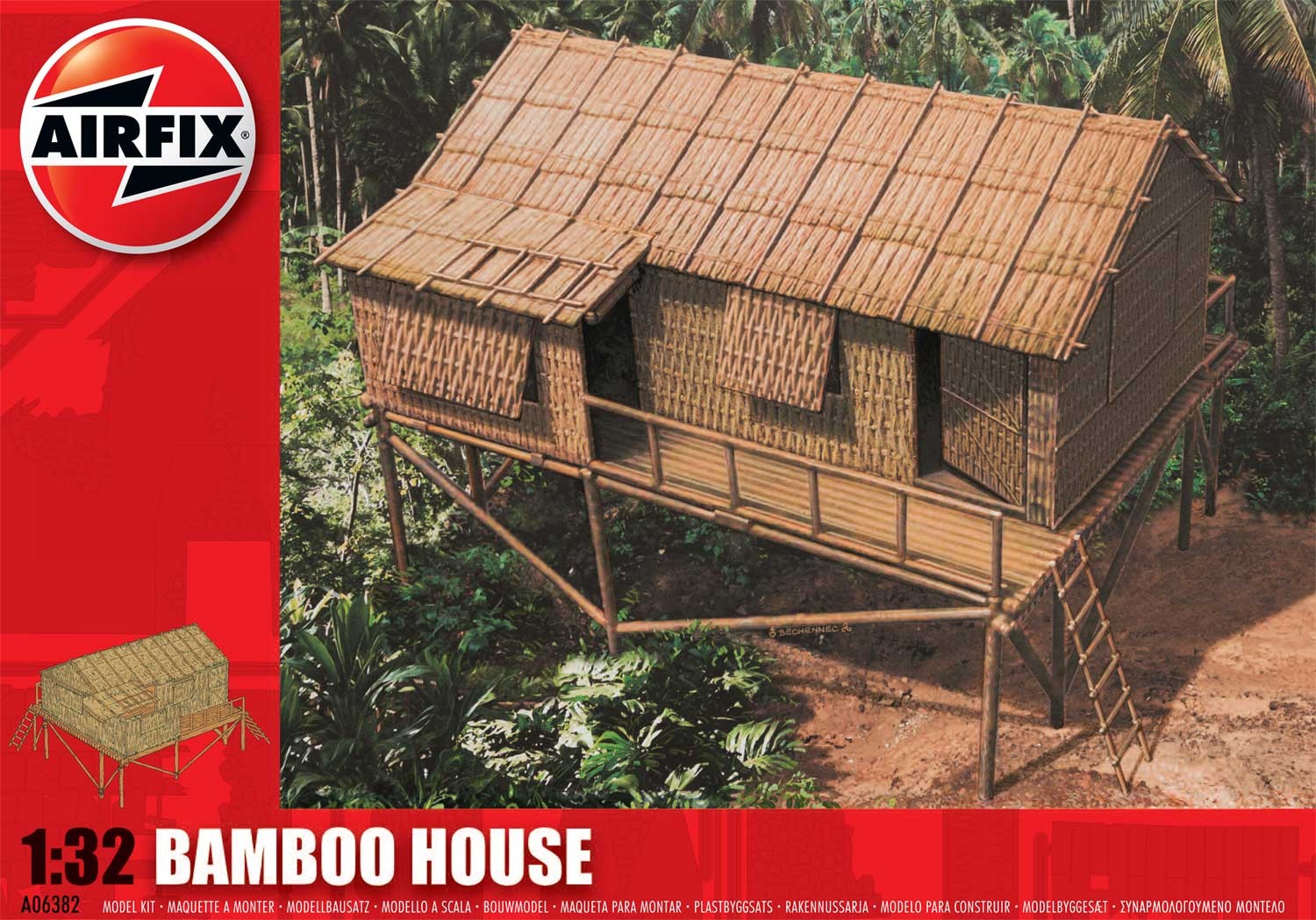 Airfix - Bamboo House épület makett Airfix - Bamboo House épület makett