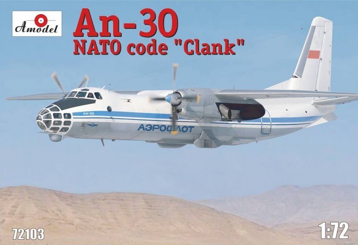 Amodel - Antonov AN-30 Clank Soviet aerial cartog Amodel - Antonov AN-30 Clank Soviet aerial cartog
