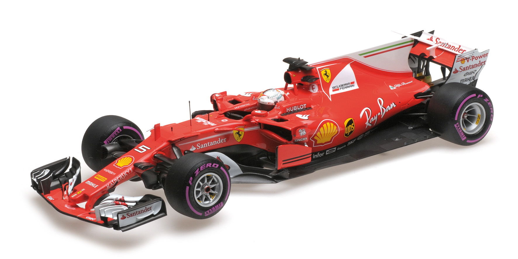BBR - FERRARI SF70-H - SCUDERIA FERRARI - SEBASTIAN VETTEL - WINNE BBR - FERRARI SF70-H - SCUDERIA FERRARI - SEBASTIAN VETTEL - WINNE