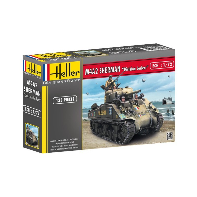 Heller - M4A2 Sherman ''Division Leclerc'' (deco.FR Heller - M4A2 Sherman ''Division Leclerc'' (deco.FR