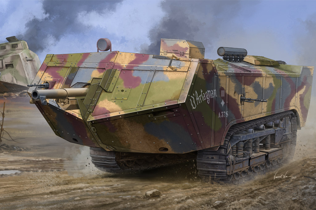 HobbyBoss - French Saint-Chamond Heavy Tank-Late HobbyBoss - French Saint-Chamond Heavy Tank-Late