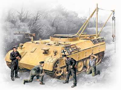 ICM - Bergepanther with German Tank Crew ICM - Bergepanther with German Tank Crew