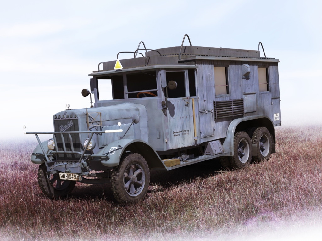 ICM - Henschel 33 D1 Kfz.72, WWII German Radio Communication Truck ICM - Henschel 33 D1 Kfz.72, WWII German Radio Communication Truck
