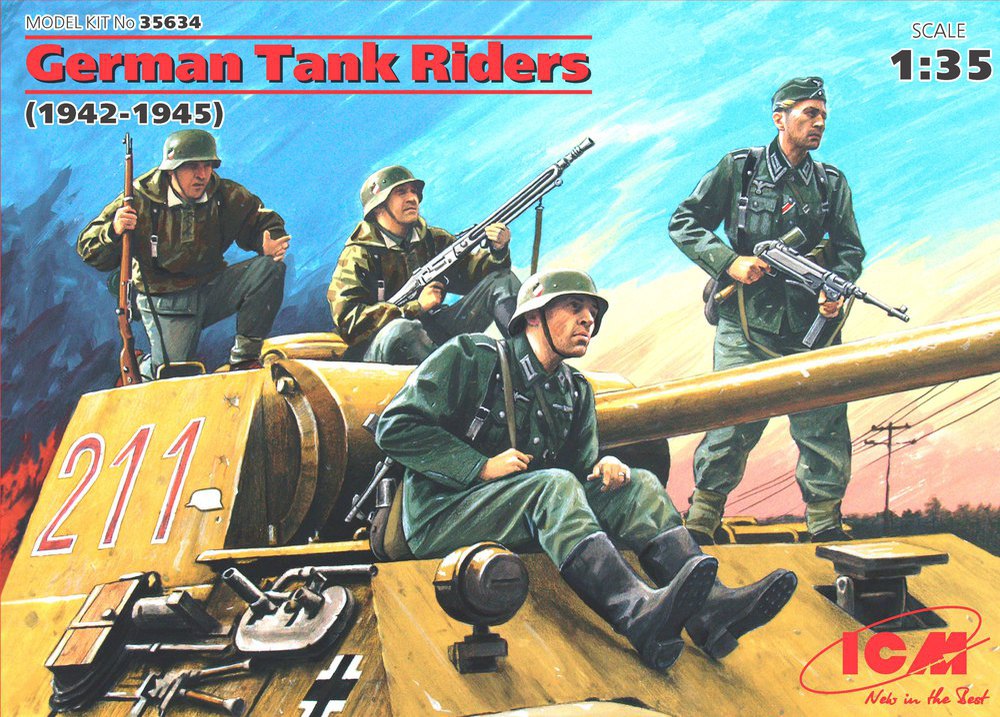 ICM - German Tank Riders (1942-1945), (4 figures) ICM - German Tank Riders (1942-1945), (4 figures)