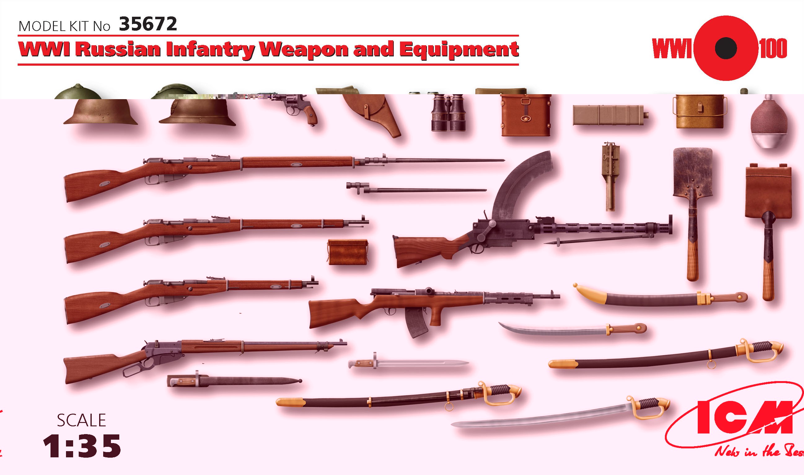 ICM - WWI Russian Infantry Weapon and Equipment ICM - WWI Russian Infantry Weapon and Equipment