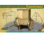 ACE 72561 - WWII German mobile MG bunker Panzernest 