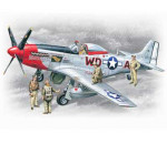 ICM 48153 - Mustang P-51D US Pilots and Technic