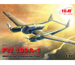 ICM 72291 - FW 189A-1. WWII German Reconnaissance Plane (100% new molds)