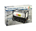 Italeri 3929 - TECNOKAR TRAILER With 20ft TANK
