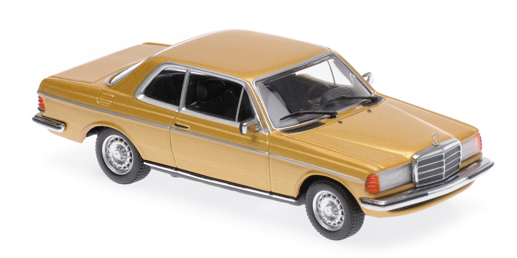 Maxichamps - MERCEDES-BENZ (W123) 230CE - 1976 - GOLD METALLIC Maxichamps - MERCEDES-BENZ (W123) 230CE - 1976 - GOLD METALLIC