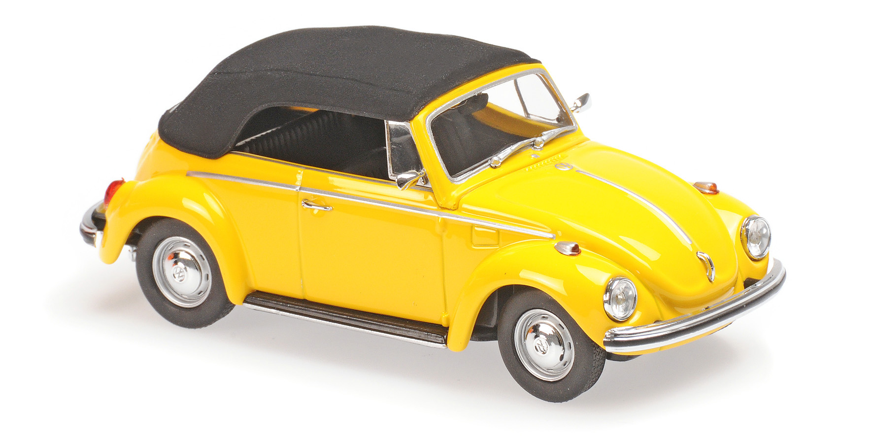 Maxichamps - VOLKSWAGEN 1302 CABRIOLET - 1970 - YELLOW Maxichamps - VOLKSWAGEN 1302 CABRIOLET - 1970 - YELLOW