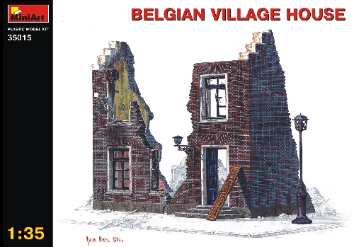 MiniArt - Belgisches Landhaus Ruine Halbrelief MiniArt - Belgisches Landhaus Ruine Halbrelief
