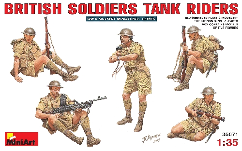 MiniArt - British Soldiers Tank Riders MiniArt - British Soldiers Tank Riders