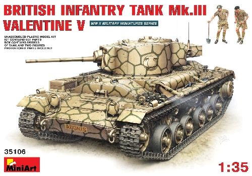 MiniArt - Brit. Infant. Panzer Mk.3 Valentine Mk.5 MiniArt - Brit. Infant. Panzer Mk.3 Valentine Mk.5