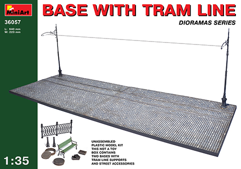 MiniArt - Base with Tram Line MiniArt - Base with Tram Line