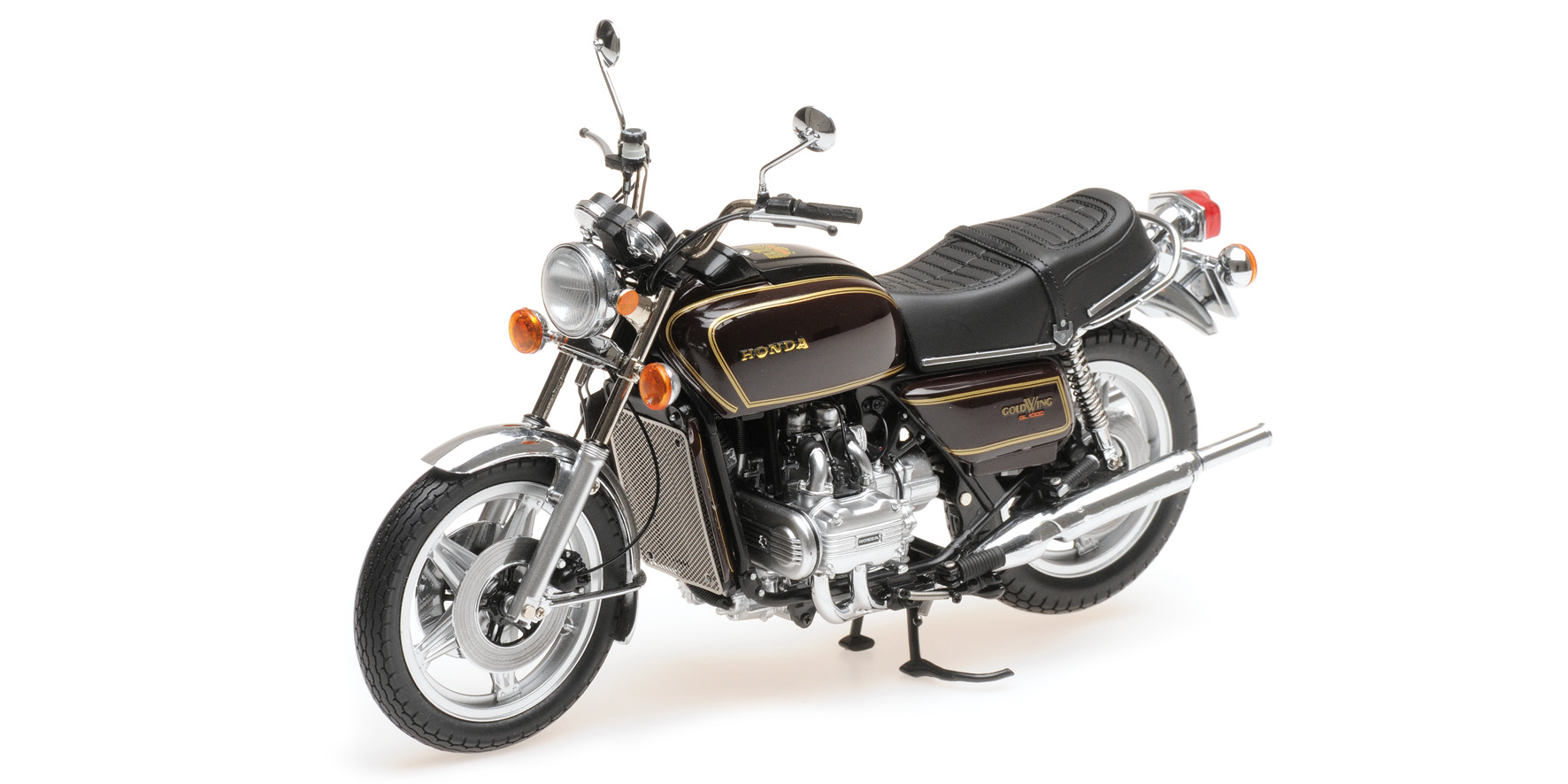 Minichamps - HONDA GOLDWING GL 1000 K3 - 1978 - BROWN METALLIC Minichamps - HONDA GOLDWING GL 1000 K3 - 1978 - BROWN METALLIC