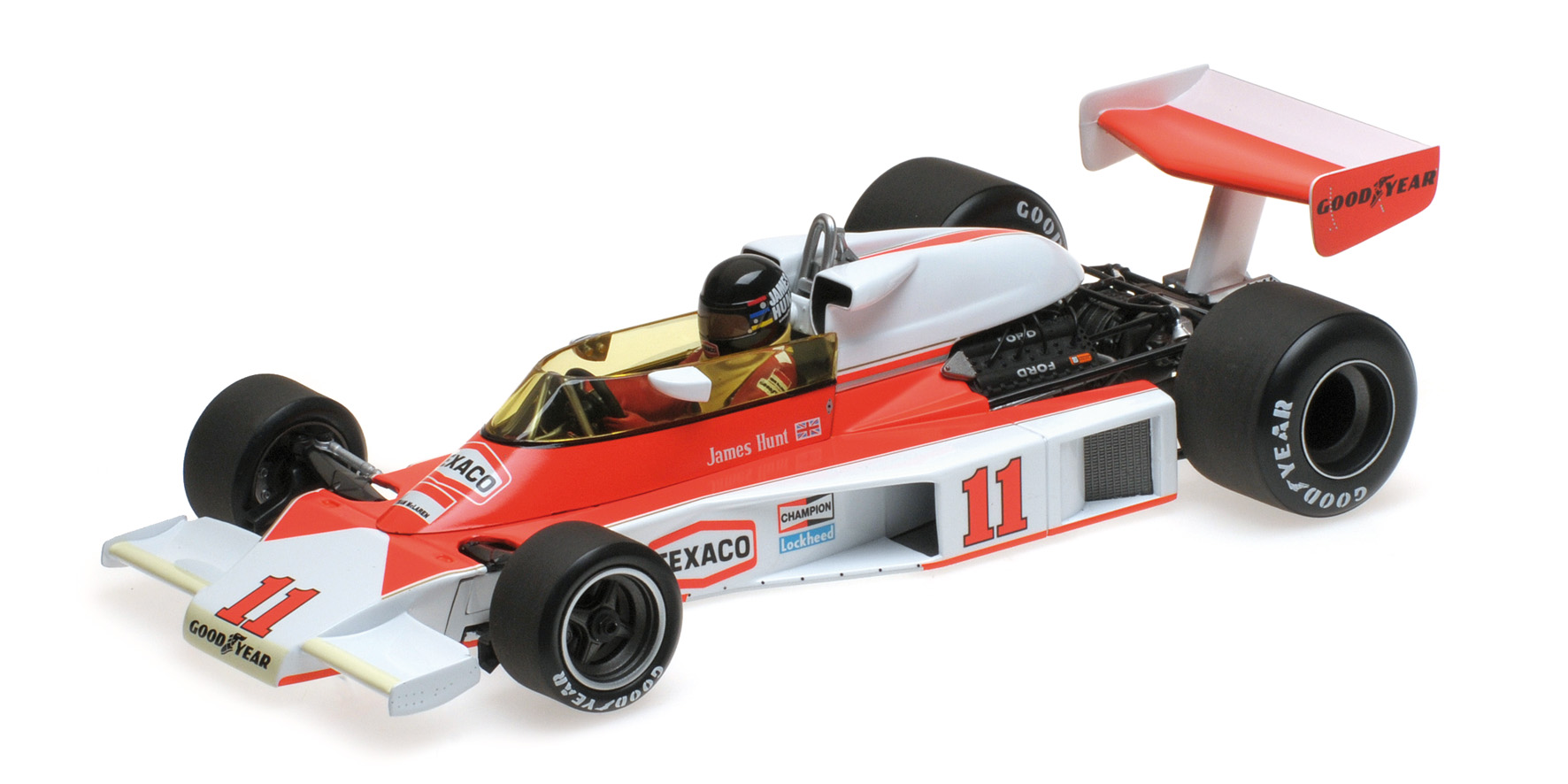 Minichamps - MCLAREN FORD M23 - JAMES HUNT - WORLD CHAMPION - 1976 Minichamps - MCLAREN FORD M23 - JAMES HUNT - WORLD CHAMPION - 1976