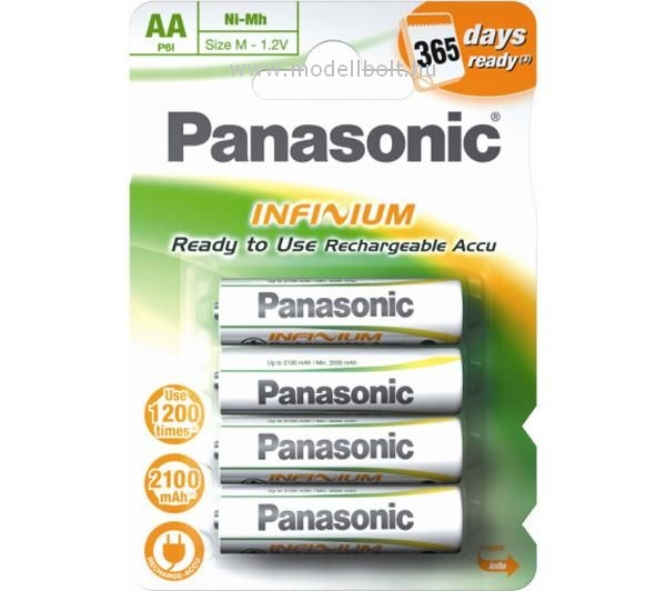 Panasonic - Akkumulátor 'AA' 2100 mAh Infinium 4db Panasonic - Akkumulátor 'AA' 2100 mAh Infinium 4db