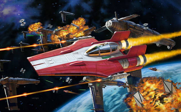 Revell - Star Wars - A-Wing Fighter, Red Revell - Star Wars - A-Wing Fighter, Red