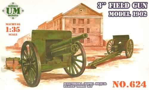 Unimodels - 3inch field gun, model 1902 Unimodels - 3inch field gun, model 1902